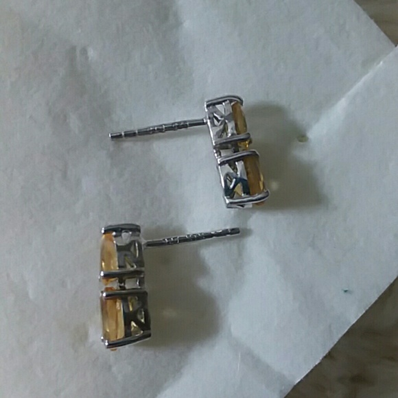 Citrine Jewlery set Ring Earring Necklace yellow - Picture 4 of 7